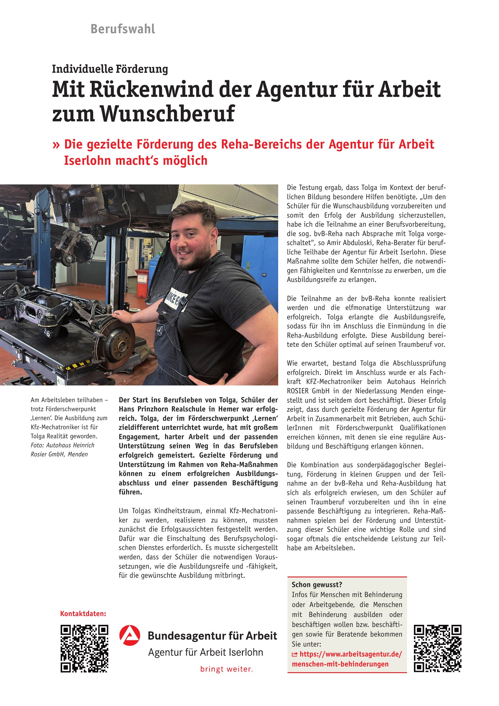 Azubi-Kompass 2027 - Individuelle Förderung der Agentur für Arbeit