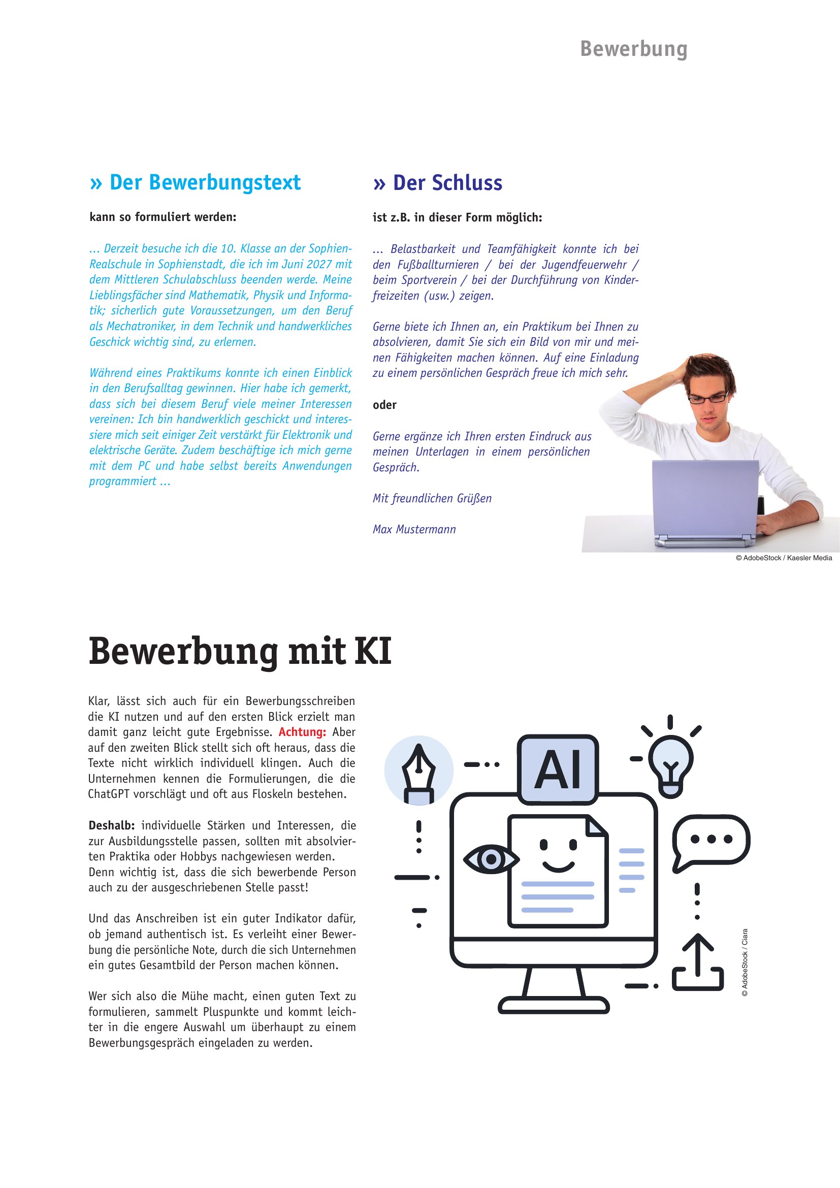 Azubi-Kompass 2027 - Bewerbung mit KI