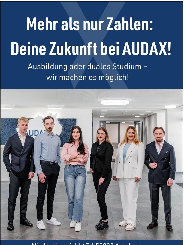 Anzeige AUDAX