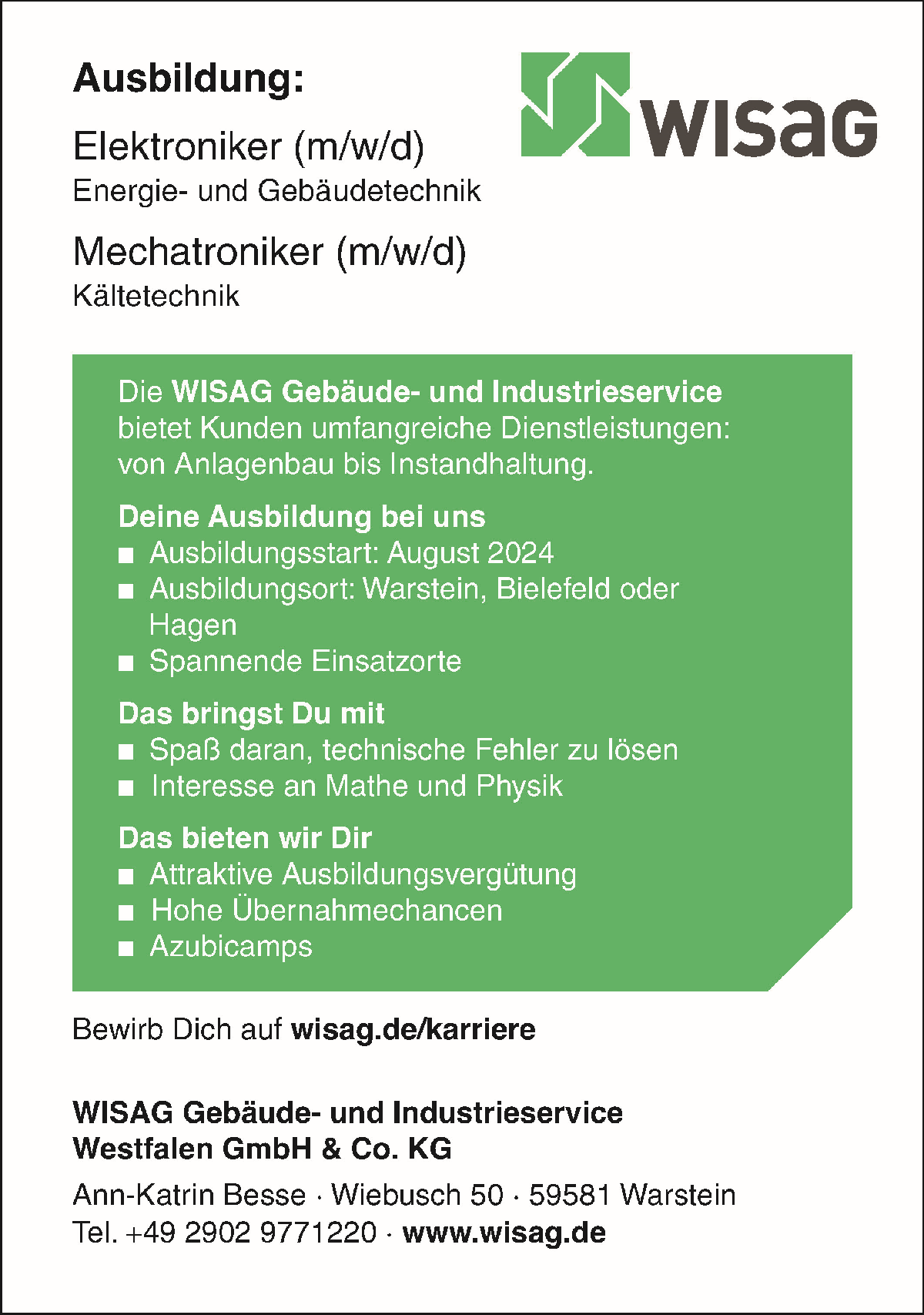 WISAG Gebäude- und Industrieservice Westfalen GmbH & Co. KG